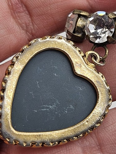 Betsey Johnson Clear Crystal Heart Pendant Necklace - Picture 12 of 17