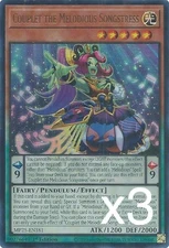 3X Yugioh Couplet the Melodious Songstress MP25-EN181 Ultra Rare 1st Edition NM