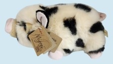Miyoni Piglet Plush Toy Aurora 8" Realistic Farm Animal Soft Mini Pig Pot Belly