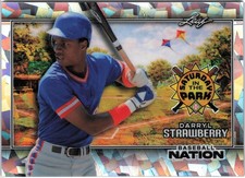 2026 Leaf Baseball Nation Darryl Strawberry 40/65 Park Crystal Silver Refractor