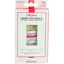 5 Pack Sally Hansen Hard As Nails Nail Hardener, 0.45 fl oz, Clear Transparen...