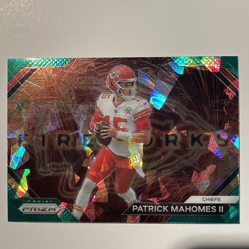 2023 Panini Prizm - Fireworks Patrick Mahomes II #F-2 Green Ice Prizm