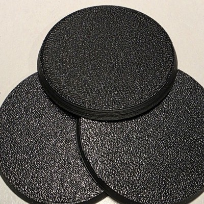 Lot Of (3)  130mm Round Bases for Warhammer 40k, AoS, DnD, etc. 