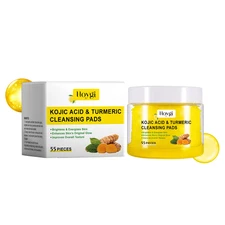 Turmeric Facial Cleansing Pads for Exfoliation and Makeup Removal