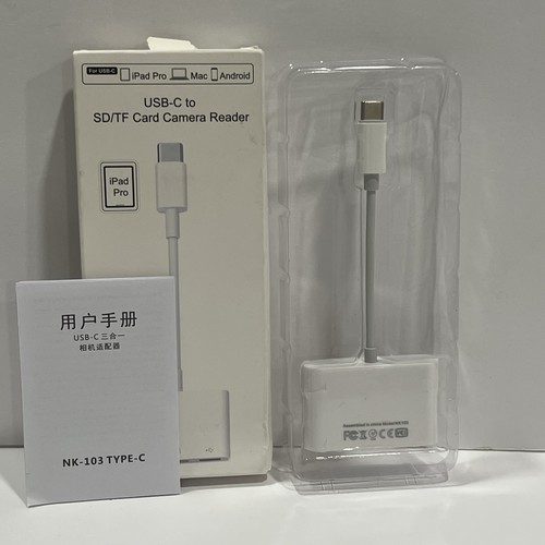 Lecteur de Carte Mémoire USB C vers Micro SD TF, Compatible avec iPad Pro, MacBook - Photo 8/9