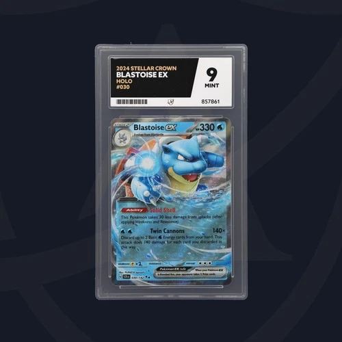 Pokemon ACE 9 MINT Blastoise EX Holo 030/142 Stellar Crown 2024