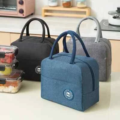 Sac Isotherme Repas Bureau Travail 6L Mini Sac à Lunch Box Étanche - Noir - Photo 1/4
