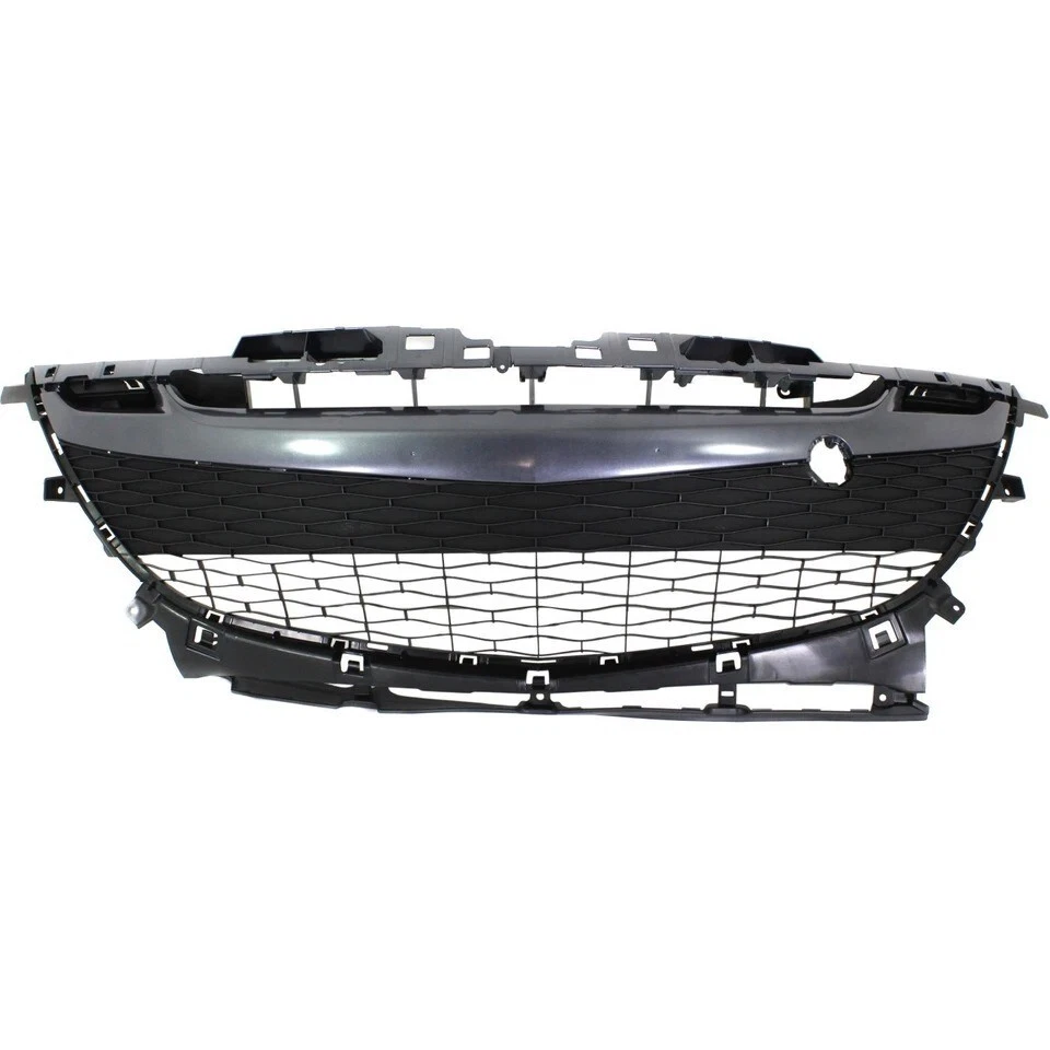 Fits 2010-2011 Mazda 3 New Front Bumper Grille Assembly Gray Plastic MA1036114 Foto 2 de 4