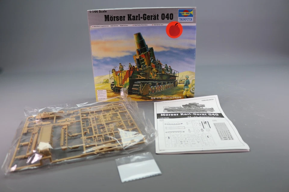 LP744 TRUMPETER 00101 Maquette 1/144 1:144 Mortier Morser Karl Gerät 040 - Photo 1/4
