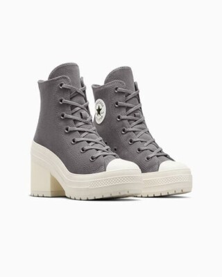 Converse Chuck 70 De Luxe Heel Suede Platform, A12327C Multi Sizes Sharkskin/Egr