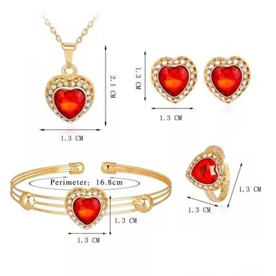 925 argento classico fiocco di neve anello forma zircone blu gioielli da sposa Set orecchino collana anello femminile Set di tre pezzi  36