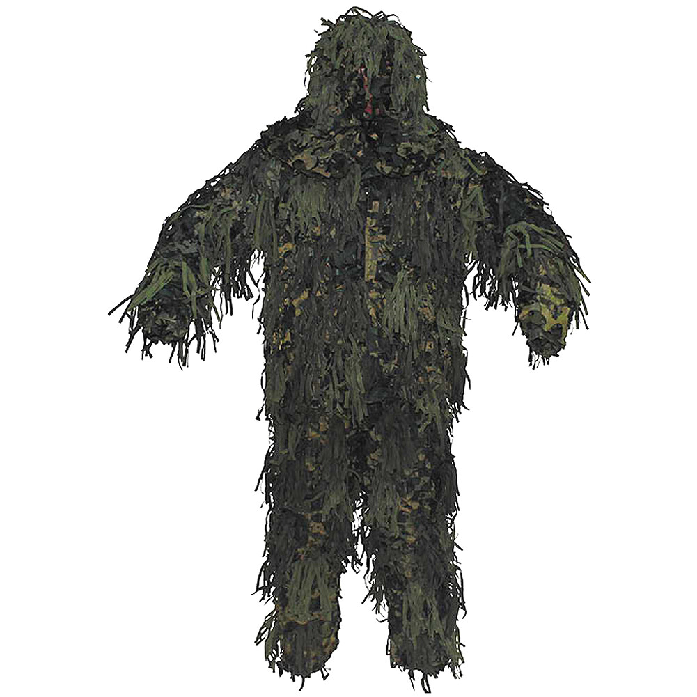 Mfh Ghillie Yowie Conjunto Camuflaje Traje Airsoft Caza Cuerpo 3D Sistema Woodla