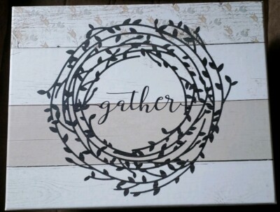 Jo Moulton ~ ''gather'' ~ Cardboard Storage Box ~ Flower/Wood Design ~ Medium ~ 2