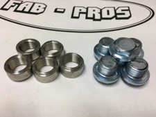 304 STAINLESS O2 OXYGEN SENSOR BUNG M18 *STEPPED 5-Pack 02 Bungs + 5 steel plugs