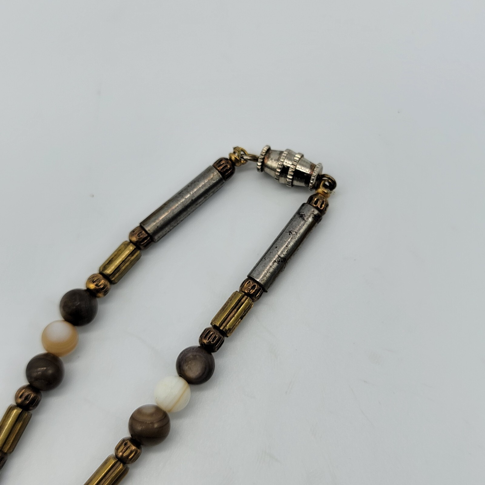 Big Statement Shell Pendant Necklace Agate Beads … - image 7