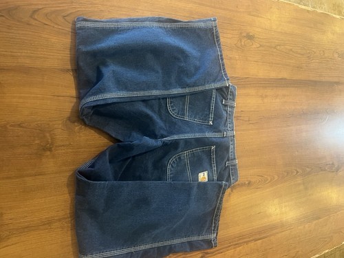 Carhartt Pants Kids Boys Size 10 100% Cotton Carpenter Blue Denim Jean - Picture 8 of 8