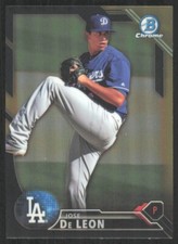 2016 Bowman Chrome Prospects Black Gold Refractor Jose De Leon #BCP151