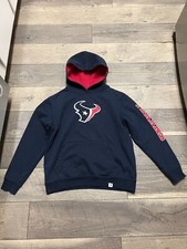 NFL Pro Line Fanatics Houston Texans blue hooded sweatshirt hoodie size YM