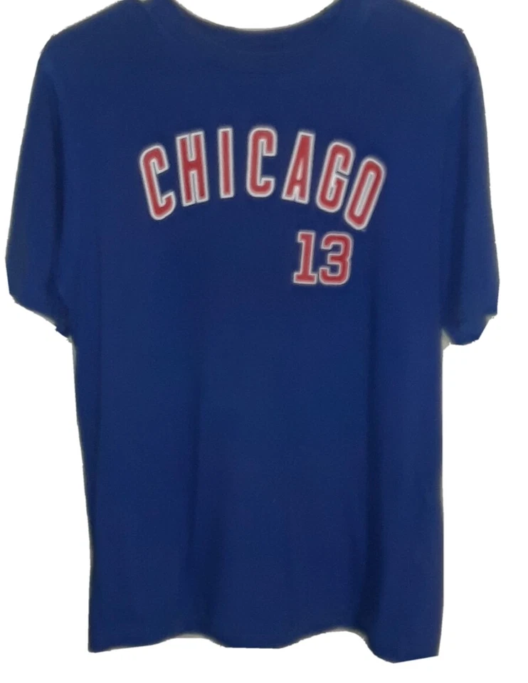 Camiseta deportiva MLB Chicago Cubs #13 Starlin Castro. Juvenil Grande. Foto 2 de 2