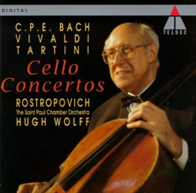 MSTISLAV ROSTROPOVICH C.P.E. BACH, VIVALDI, TARTINI: CELLO CONCERTOS NEW CD