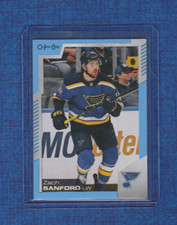 2020-21 OPC O-pee-chee Hockey Blue Border # 141 Zach Sanford