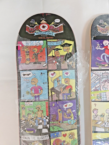 Ojo Rojo Productions Viva El Skate & Skatofilia SK8 Arizaleta Skate Decks Signed - Picture 2 of 15