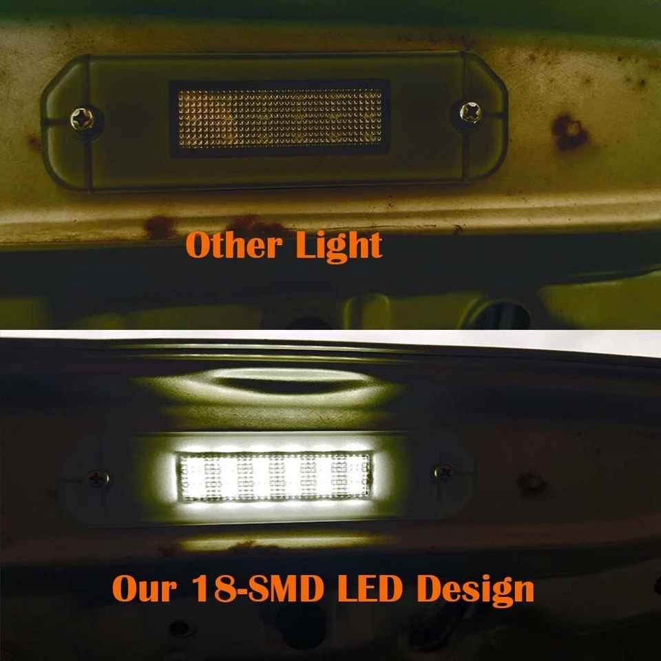 For 1993-1997 Honda Civic Del Sol Trunk Full LED License Plate Lights Lamp White Foto 2 de 4