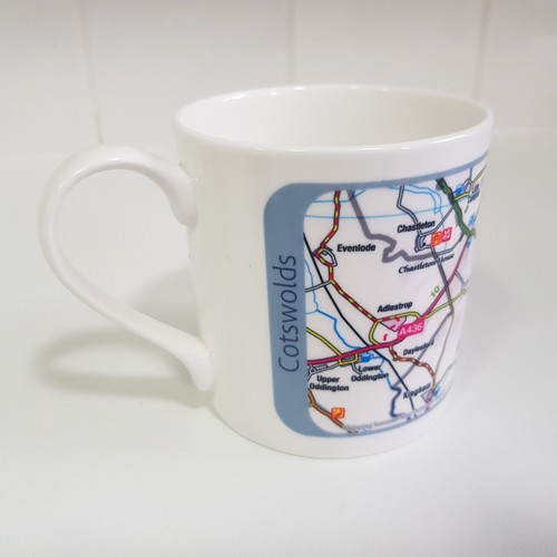 Cotswolds Chipping Norton Map Ceramic Coffee Tea Mug Cup England Oxfordshire #2 - Picture 12 of 12