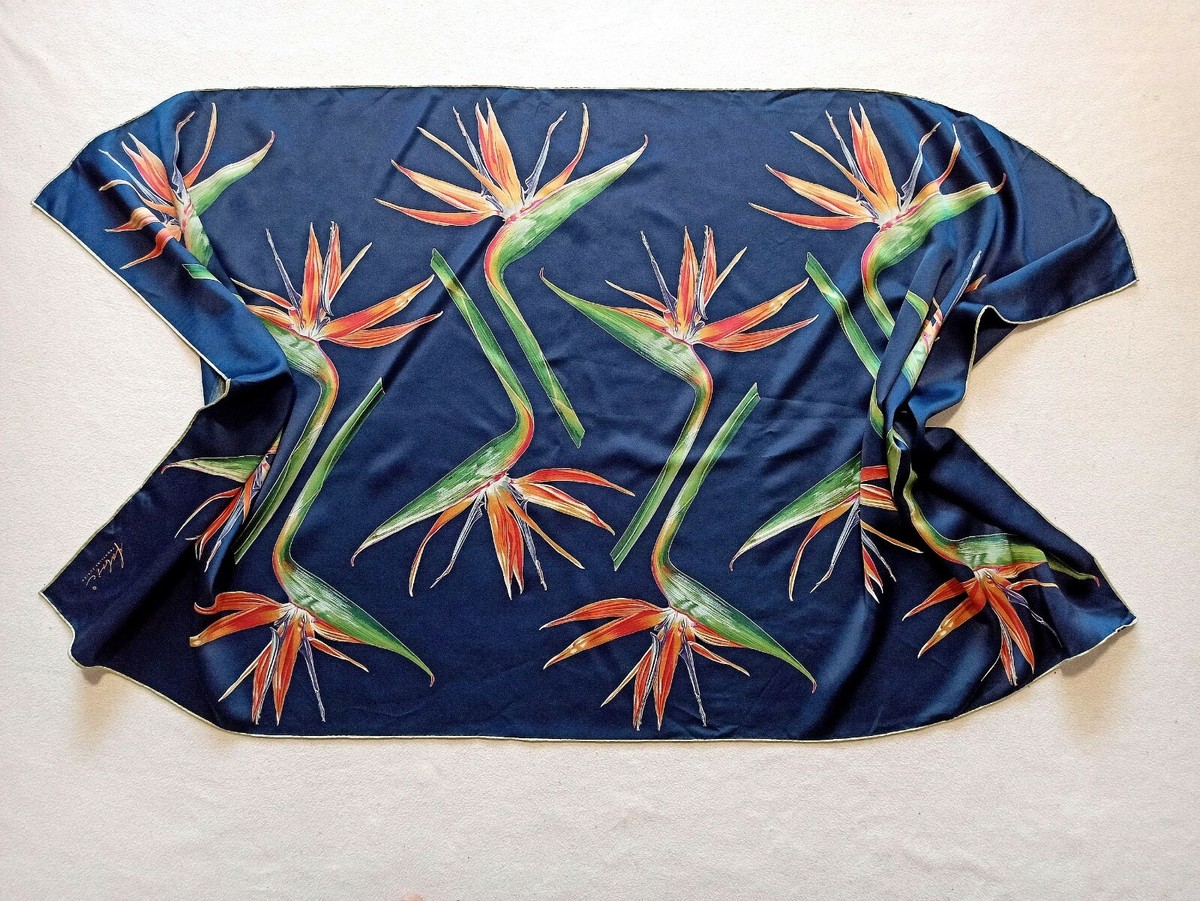 Écharpe En Soie Fabric FRONTLINE ZURICH - Motif Multicolore - Occasion