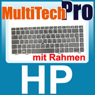 Orig. DE Tastatur für HP EliteBook 8460P 8460 P Series mit Rahmen