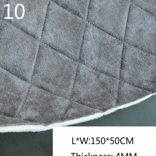 Thick Faux Suede Fabric Foam Backing Quilted Car Roof Upholstery Material Crafts - Picture 10 of 32