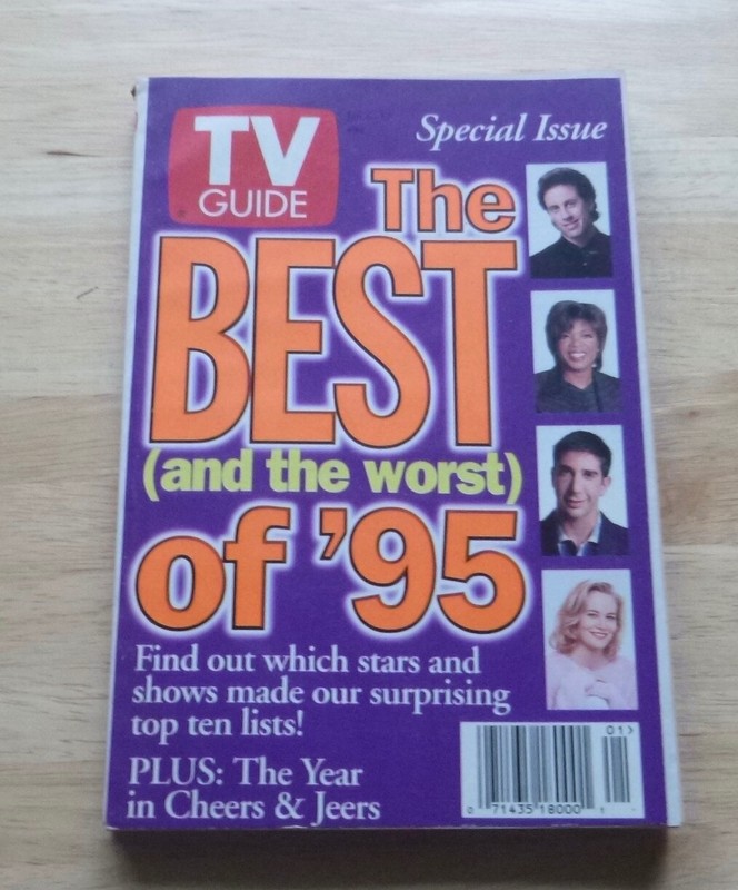 TV GUIDE- January 6-12, 1996 Best/Worst  Of 95 Fold Out Charlotte, NC Edition