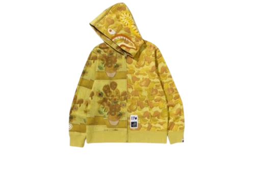 A BATHING APE (BAPE) Felpa con cappuccio e zip intera BAPE x VGM Shark 3XL US XXL mimetica testa di scimmia una scimmia da bagno Giappone