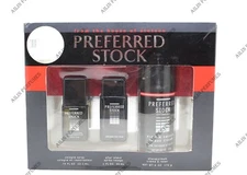 PREFERRED STOCK by Coty 3 pcs. gift set men(0.7 oz + 1.0 oz a/s + 6.0 oz a/s)