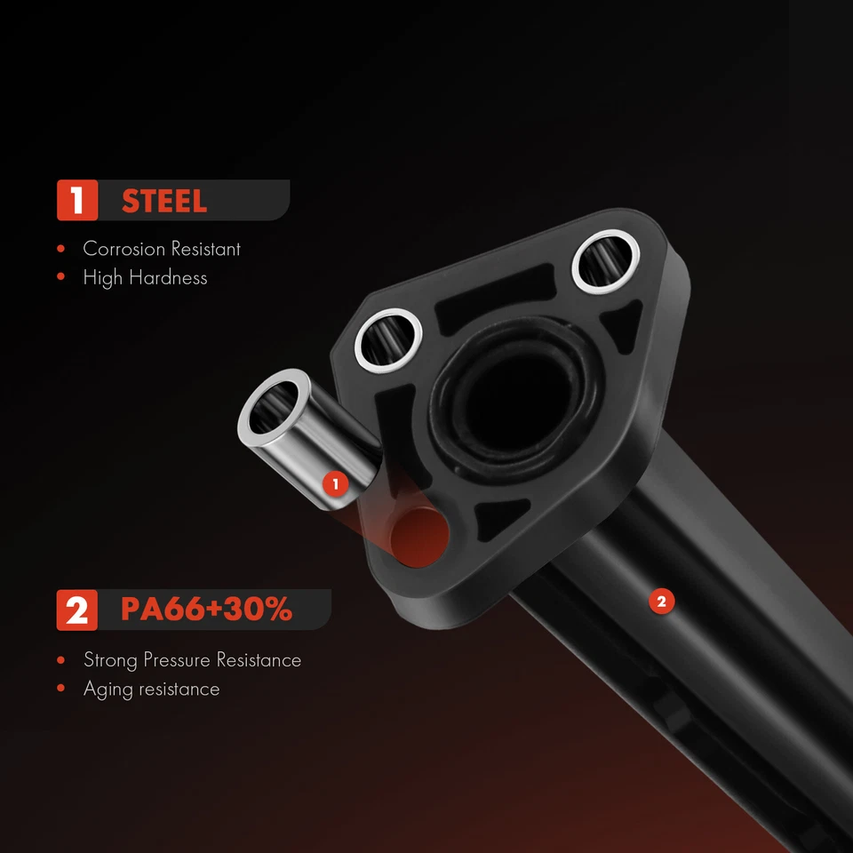 Manguera de tubo de agua de refrigerante del motor para Volkswagen Jetta 2001-2005 Golf Beetle Audi Foto 4 de 4