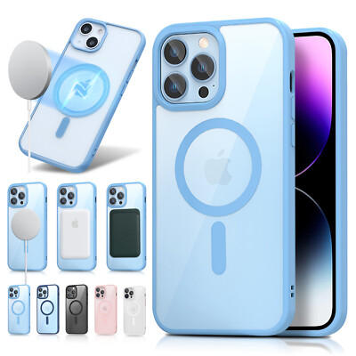 MagSafe Clear Silicone Slim Case For iPhone 15 14 Pro Max 13 12 11 XR XS 8 Cover