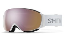 Smith I/O Mag S Snow Goggles White Chunky Knit, Everyday Rose Gold Mirror New