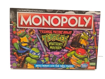 Monopoly Teenage Mutant Ninja Turtles: Mutant Mayhem Edition Board Game New