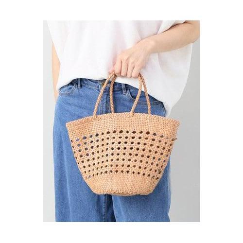 Women's Hand-Woven Genuine Leather & Rattan Handbag | Bamboo Handle Tote Bag - Picture 11 of 11