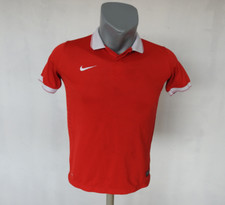 NIKE Activewear Polo Jersey Red T-Shirt Size Boys L Sport Short Sleeve