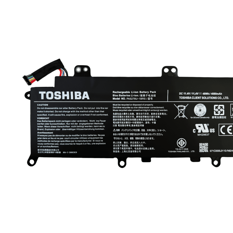 K KYUER Laptop Akku Für Toshiba / Dynabook Modelle – 48Wh, 4080mAh, 11,4V | Kompatibel Mit PA5278U-1BRS Ersatzakku