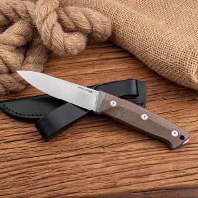 Real Steel Black Thorn Fixed Knife 4.63'' Bohler K110 Steel Blade Micarta Handle