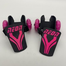 Neon Pop N Lock Pink Street Rollers Skates LED Wheels Shoe Skates Light up