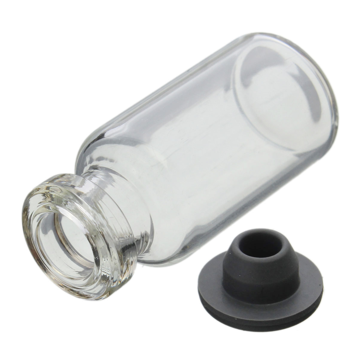 2 Pezzi Bottiglie Di Vetro Quadrate Trasparenti Da 50ml Con Tappo Di - Foto 10