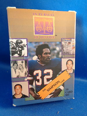 FOOTBALL - O. J. SIMPSON CASE - 1994 INTERLINK NEWS / FACTORY SET (50) CARDS