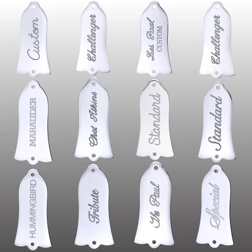 2 Hole Guitar Truss Rod Cover Steel Bell Shape Truss Rod Cover For GIBSON LP