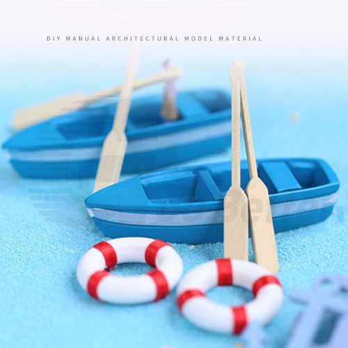 Miniature Model Plastic Sailboat Ship Ornament Railway Sea Scenery Art Craft DIY - Picture 3 of 19