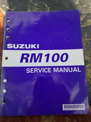 Suzuki RM100 Service Manual 