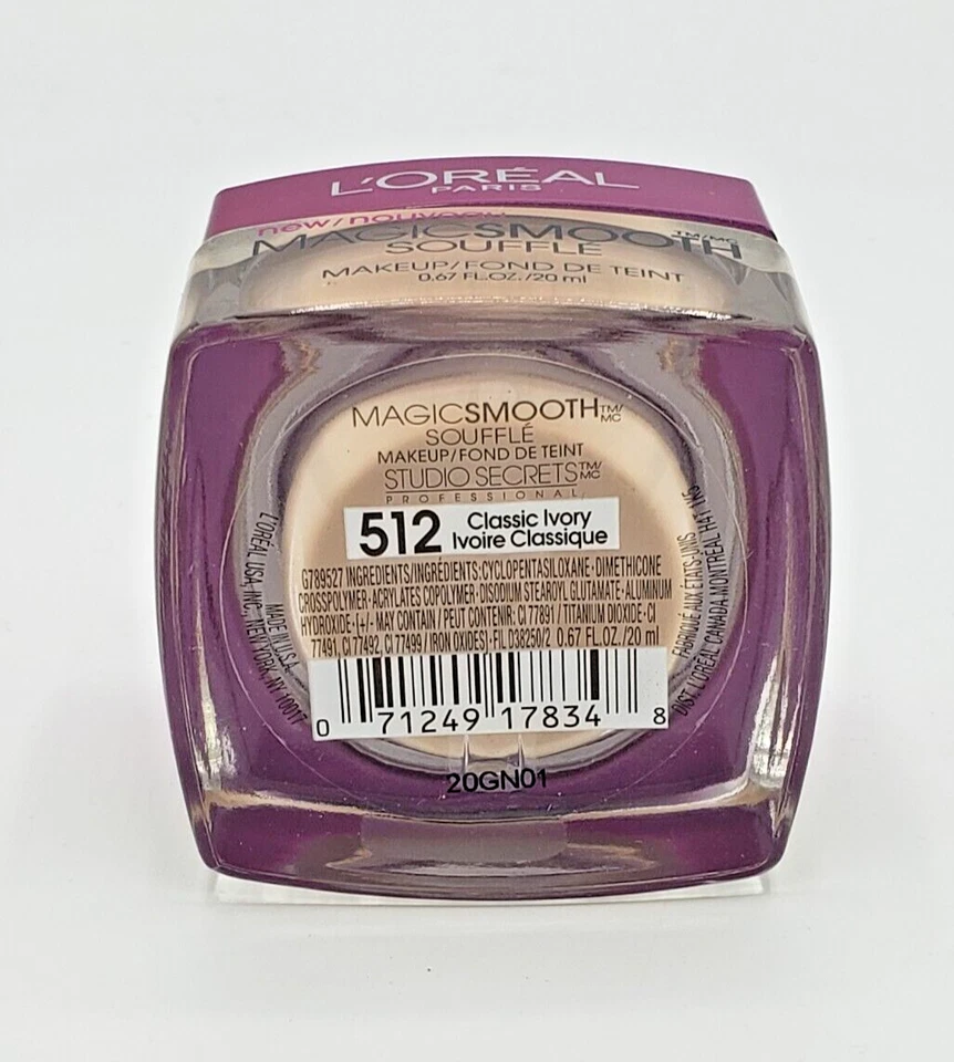 NEW L'Oréal Magic Smooth Souffle 512 CLASSIC IVORY 0.67 FL OZ - Image 2 of 2