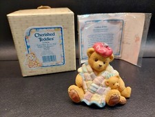 1997 Cherished Teddies 215856 Can't Bear To See You Under The Weather Figurine